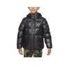 Chaqueta Acolchada con Capucha con Logo Ropa Exterior para Niños Negro DO3506-010