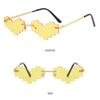 Festival Party Men & Women Pixelated Mosaic Glasses Heart Glasses Gamer Robot Sunglasses Shades