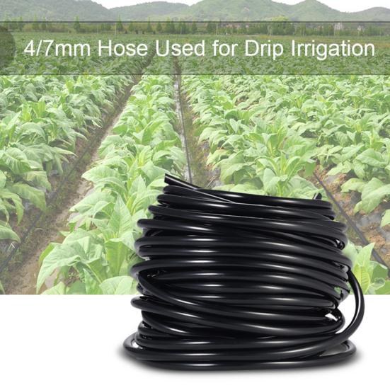 5/10/20/30/40/50M Watering Tube Hose 4/7mm Drip Irrigation Sprinkler Garden Pipe