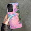 Pink Sunset Beach Dreamy Scenery Soft Phone Case for Samsung A17 A16 A15 A14 A13 A57 A56 A55 A54 A53 A37 A36 A35 A34 A33 A26 A25