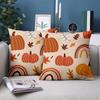 1 Pieces -2D flat printing Autumn Pumpkins Rainbow Pattern Cushions Polyester pillowcase sofa decorative cushion cover
