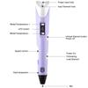 Electronic 3D Printing Pen With LED Display 25M PLA Filament Children USB Drawing Tool Drawing Toy DIY Christmas Birthday Gift