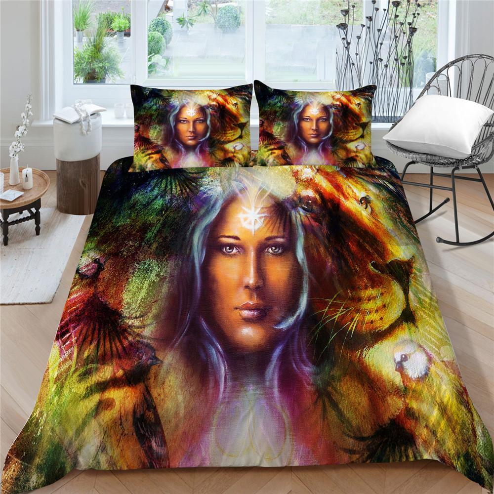 

3D комплекты постельного белья с принтом тигра, детское крутое домашнее постельное белье, уникальный дизайн, комплект пододеяльников Single 135x200cm