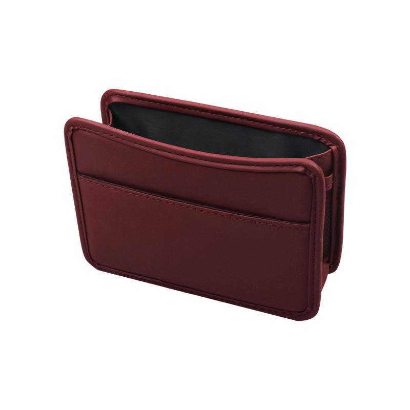 Car Trash Can 2-in-1 Door Seat Back Hanging Car Storage Leather Storage Box Multifunctional Door Storage Barrel Car Accessories