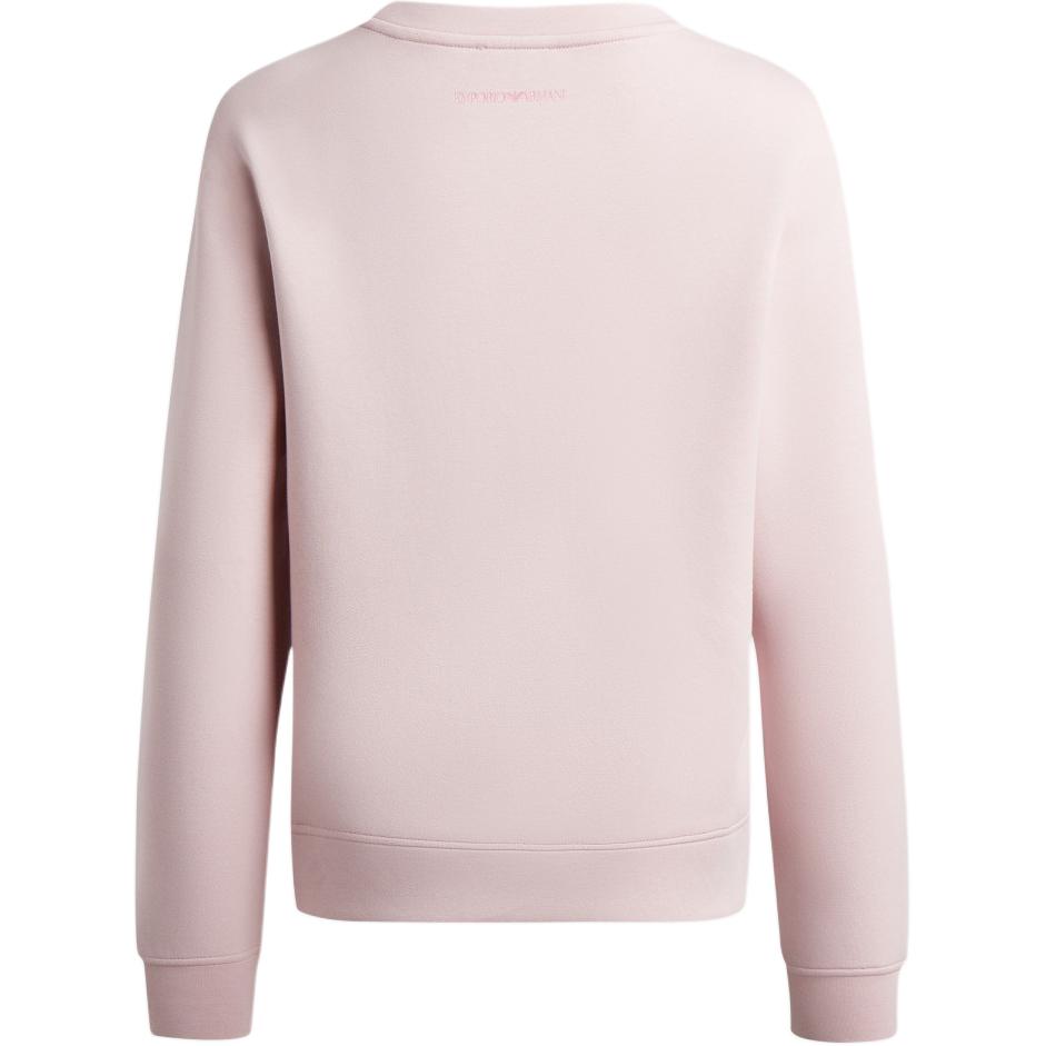 Emporio Armani Ss25 Rabbit Print Crew Neck Pullover Long Sleeve Sweatshirt Women Sweatshirt Pink 3R2M6I-1JHSZ-0324