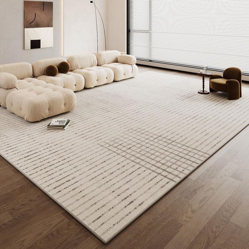 Carpet Living Room 2025 Cream Wind Leave-In Washable Bedroom Bedside Blanket Light Luxury Premium Sand Coffee Table Floor Mat