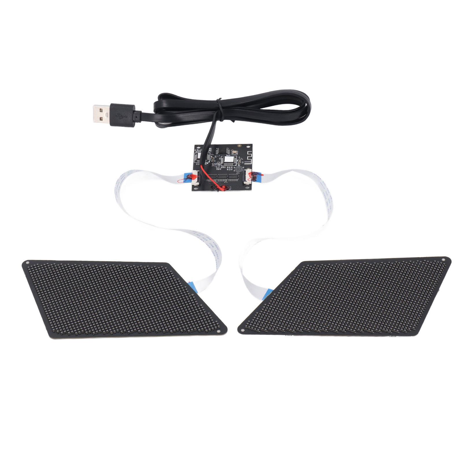 

Светодиодный знак «глаз» с разрешением 48 X 96, управляемый через приложение BT, питание от USB, светодиодный знак для анимации слов и картинок