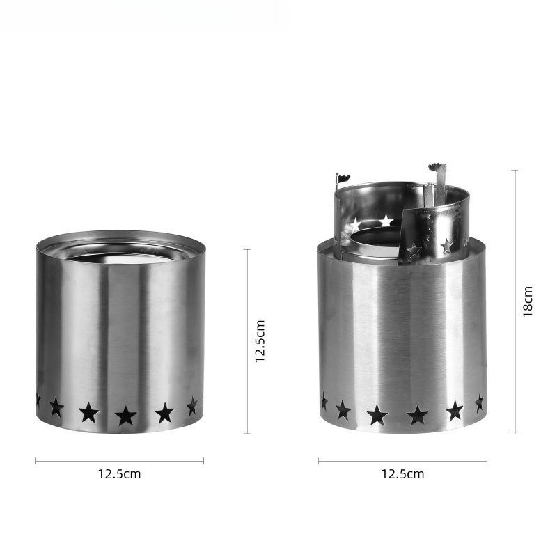 Portable Outdoor Wood Firewood Cooking Stove for Travel