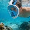 Full Dry Snorkel Mask Silicone Full Face Anti-Fog Panoramic View Diving Mask for Snorkeling Gear-M4
