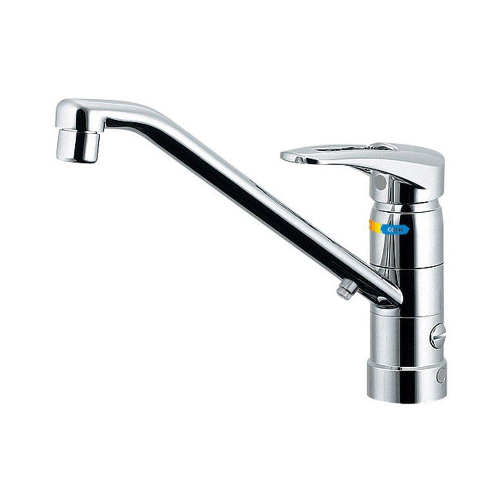 

KAKUDAI Кухонный Настольный Смеситель с Эко Однорычажным Управлением Подачей Горячей Воды Можно Установить, Не Залезая Под Столешницу Может Переключаться Использование в Холодном Регионе, Накладной, Ограничивающий,