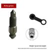 Motorcycle Brake Pump Caliper Exhaust Screw 1 Set with Dust Cap Easy to Replace for Moped Scooter DIY Repair
