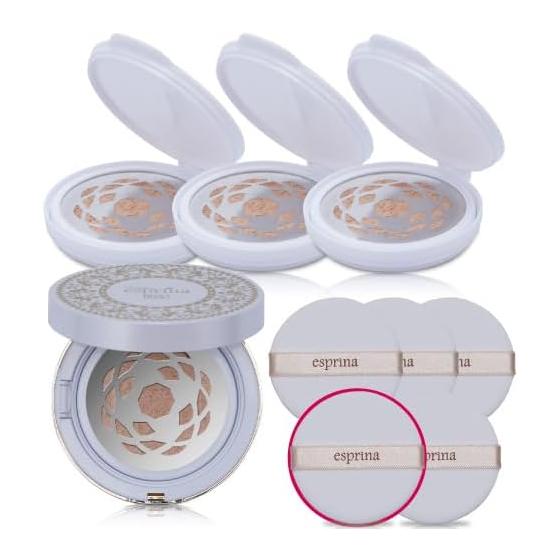 <4-piece set, 1 body with case + 3 refills> Espurina RG2+ Perfect Serum Foundation Set with refills