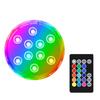LED Pool Light 15 Colors Water Resistant RGB Submersible Pond Light Underwater Lamp with Remote Control for Outdoor