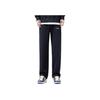 Li-Ning Thickened Warm Training Comfortable Straight Leg Knitted Sports Pants Men Bottoms Black AKLTD89-1