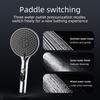 1pc Digital Temperature Display Handheld LED Shower Head Water Powered Without Battery Bathroom Accessories Pressurized 3 Speed