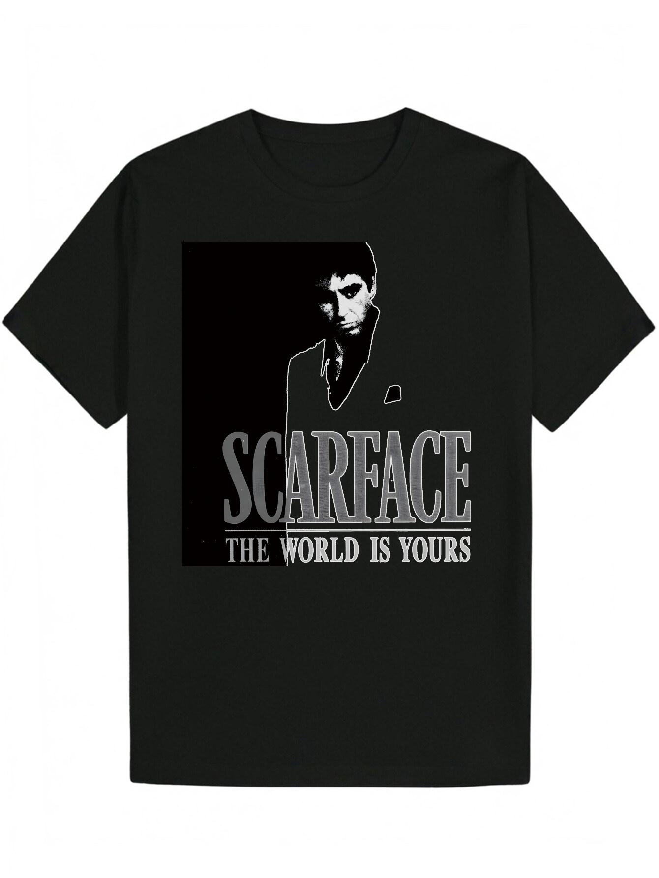 Round Neck Polyester Portrait T-shirt S