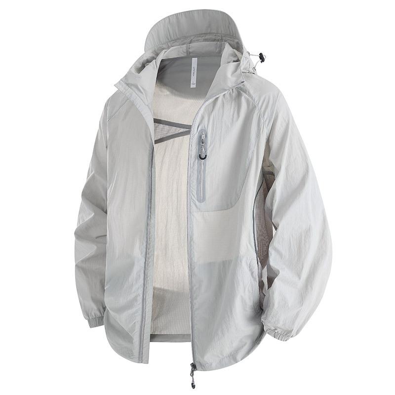 UV protection UPF10 + sports skin summer outdoor sunscreen clothing men's and women's ice silk clothing breathable ultra-light sunscreen clothing