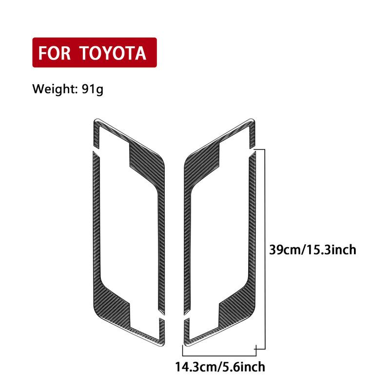 For Toyota Tundra Sequoia + Car Accessories Carbon Fiber Inner Door Handle Panel Interior Cover Trim Sticker Modification