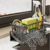 ABS Material Kitchen Draining Rack Dishwashing Liquid Sponge Wipe Arrangement Rack Quick Draining Multi-Purpose Storage Rack