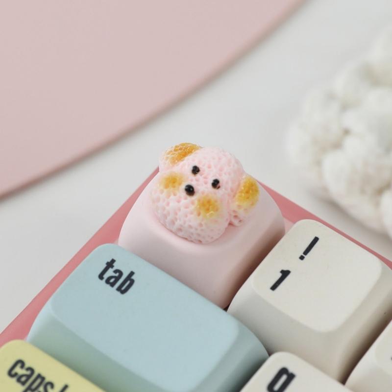 Unique Dog Pattern Keycaps For Mechanical Keyboard Switches Resin Keycap Enhances Aesthetics And Durability