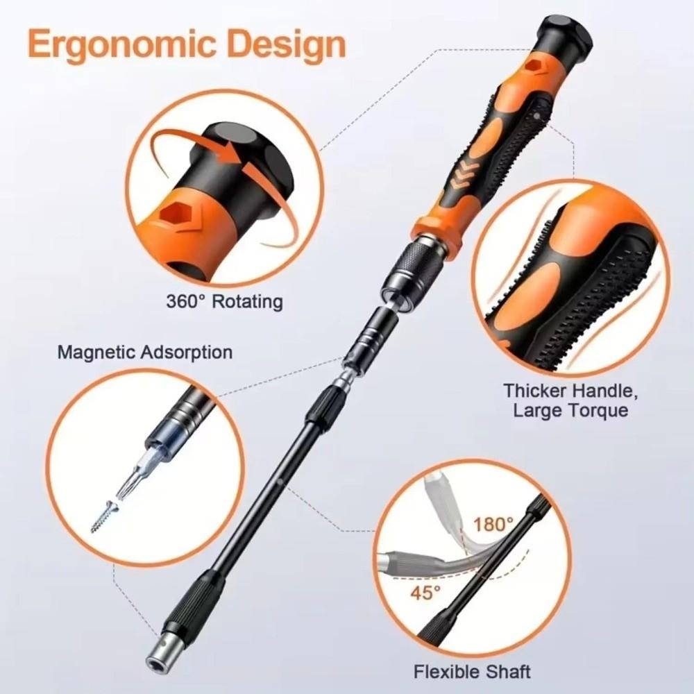 Precision Repair Tool Kit Corrosion Resistant Magnetic Screwdriver Set  Household Repair