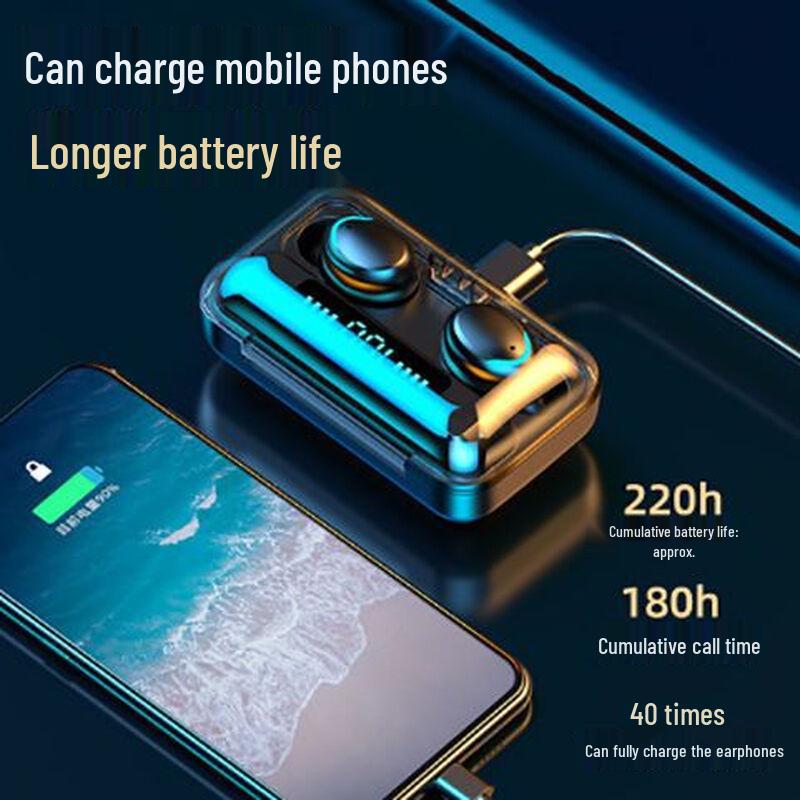 F9-5 Wireless Sport Bluetooth Earbuds: High-Quality Sound, Comfortable Fit, LED Display, Ultra-Long Battery Life