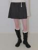 Etmont Winter Pleated Mini Skirt, Charcoal