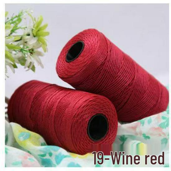 Ice Silk Three-Strand Yarn for Crochet Bags, Hats, Seat Cushions, Bottle Sleeves, and Slippers