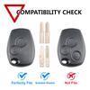 Remote Key Ring Cover Case 2 Button Leather For Renault Trafic Clio Master Modus Twingo Dacia Duster Logan Sandero Opel Vauxhall
