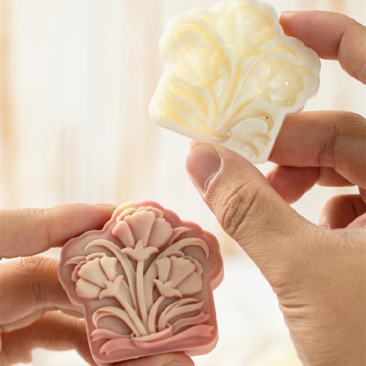 Dessert Molds Pastry Making Molds Flower Shape Baking Accessory Dessert Maker ABS Texture Suitable for Baking Dessert