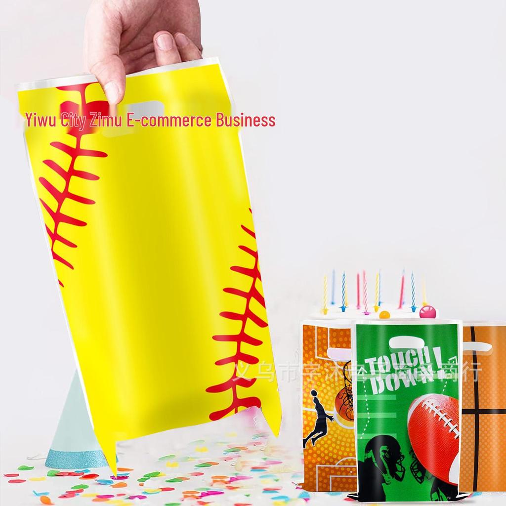 Sports Theme Candy Bags: Baseball, Basketball, Football Gift & Snack Bags for Birthday Parties