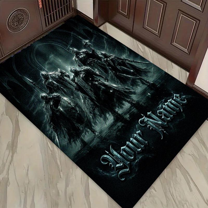 Name Custom Epic knight Carpet Rug for Living Room Bedroom Home Sofa Decoration,Kids play Non-slip Floor Mat