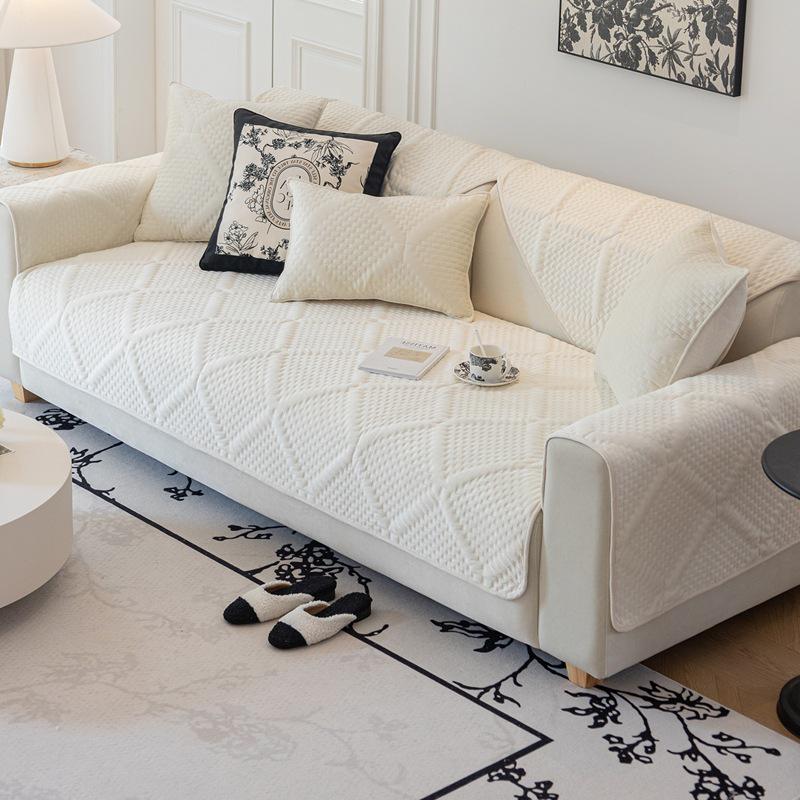 Nordic Plush Sofa Cushion 2026: All-Season, Non-Slip Seat Cover for Living Room.