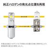 HID shop fog lamp 3200lm LED H3 2 color switching white x yellow short 2 pieces 1 set