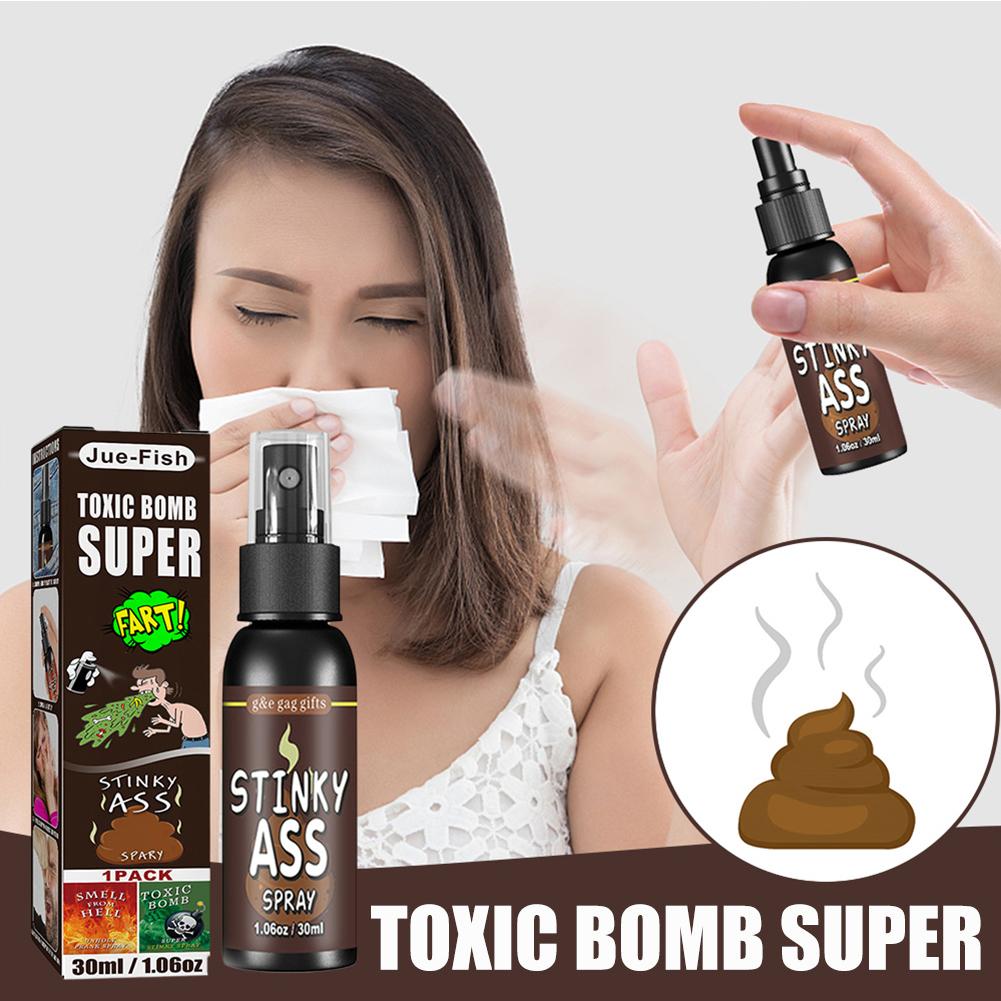 1-2PCS Poop Spray Creative Liquid Fart Gag Prank Joke Spray Funny Halloween Toy Stink Bombs Extra Strong Smelly Stinky Gas Spray