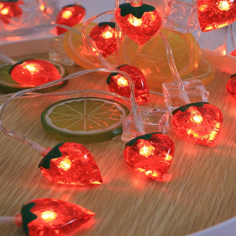 Strawberry String Lights Home Decoration Fairy Lights LED Hanging Lights Always On Light Mode for Easter Party Wedding Birthday