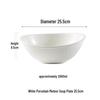 ZISIZ Premium White Porcelain Soup Plate