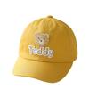 Bear Cap Baby 1-5 Years Old Baby Spring and Summer Sun Protection Baseball Cap Cotton Breathable Hat for Boys Girls
