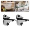 2pcs Adjustable Glass Shelf Holder Clamps Bathroom Support Brackets Shelves Holder For 3-20 Mm Thick Shelf Glass
