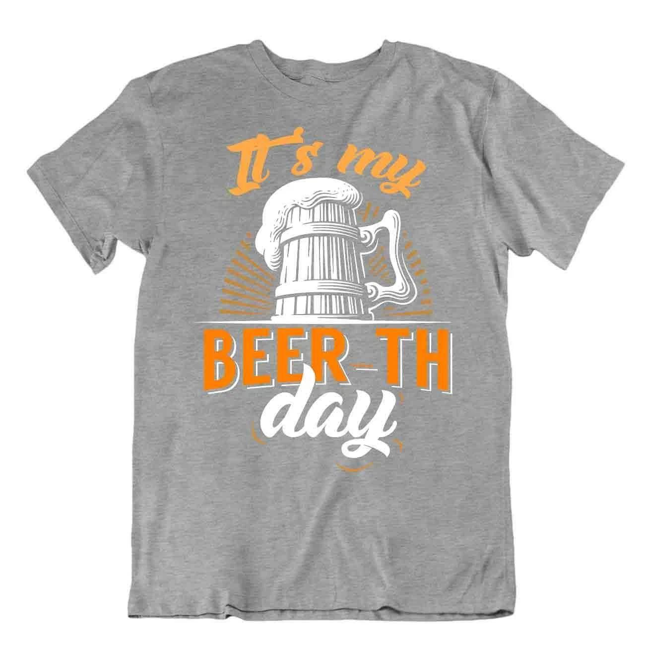 It s My Beer Th Day T SHIRT Realist Beer Glass TEE Comic Trend SHIRT Men Joke M