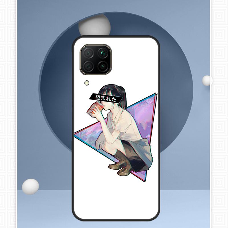 Sad Japanese Anime For Huawei Nova 12i 12s 11i 8i Y91 Y60 Y70 Y72 Y90 Y61 9 10 SE P20 P40 Lite P30 P60 Pro Case