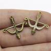 20pcs Arrow Charms Tibetan Bronze Silver Color Pendants Antique Jewelry Making DIY Handmade Craft