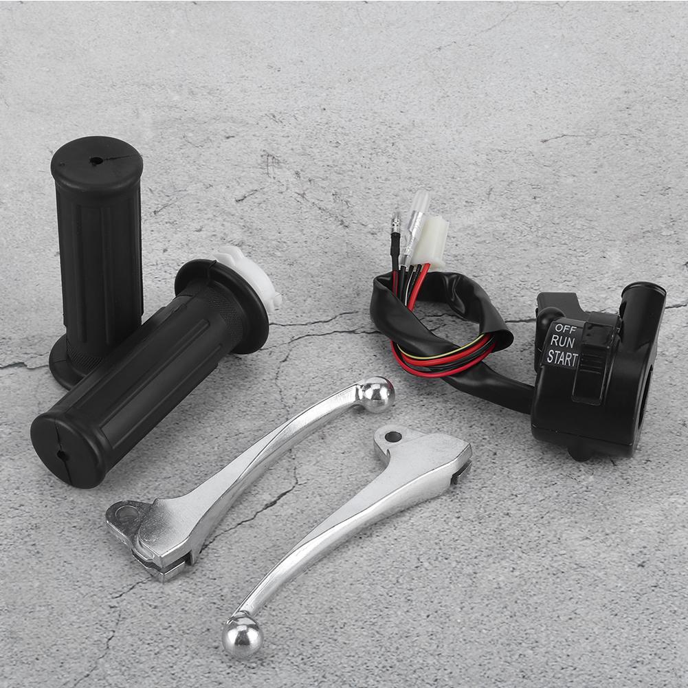 Motorrad Gasgriffgehäuse Schalter Bremshebel Kit Passend für YAMAHA PW50 PY50 PEEWEE 50 DIRT BIKE