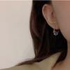 Temperament Pentagram Tassel Earrings Light Luxury Star Earrings Simple Small Ear Stud  Wedding