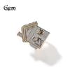 Personality Trend Niche House Zircon Ring Trendy Brand Hot-selling New Men's Shiny Ring