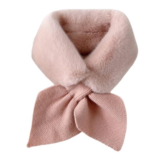 Thickened Warm Wide Noble Thermal Scarf Women Autumn Winter Imitation Rabbit Fur Scarf