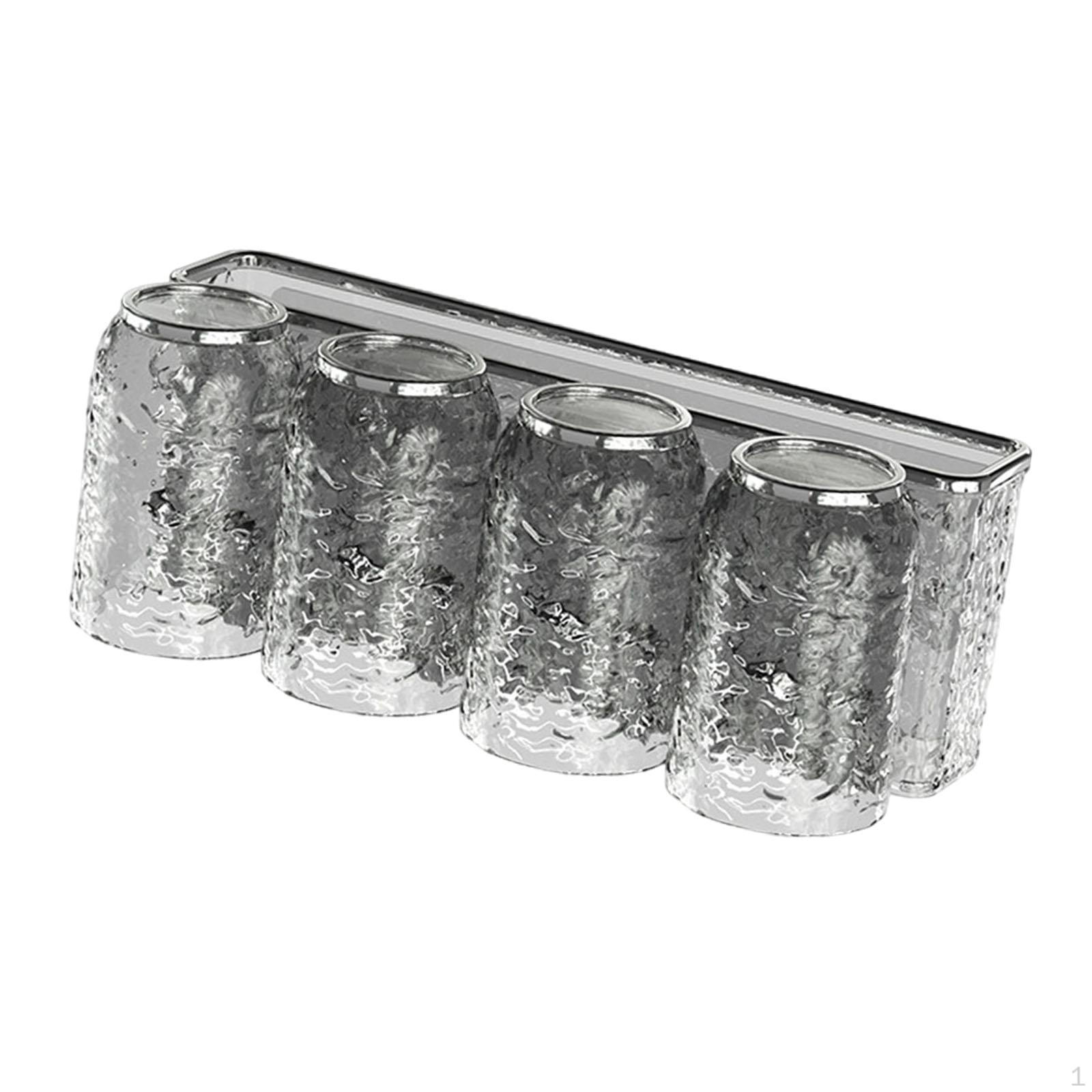 

Элегантный органайзер для зубных щеток с ополаскивателем для ванной комнаты 4 cup Gray