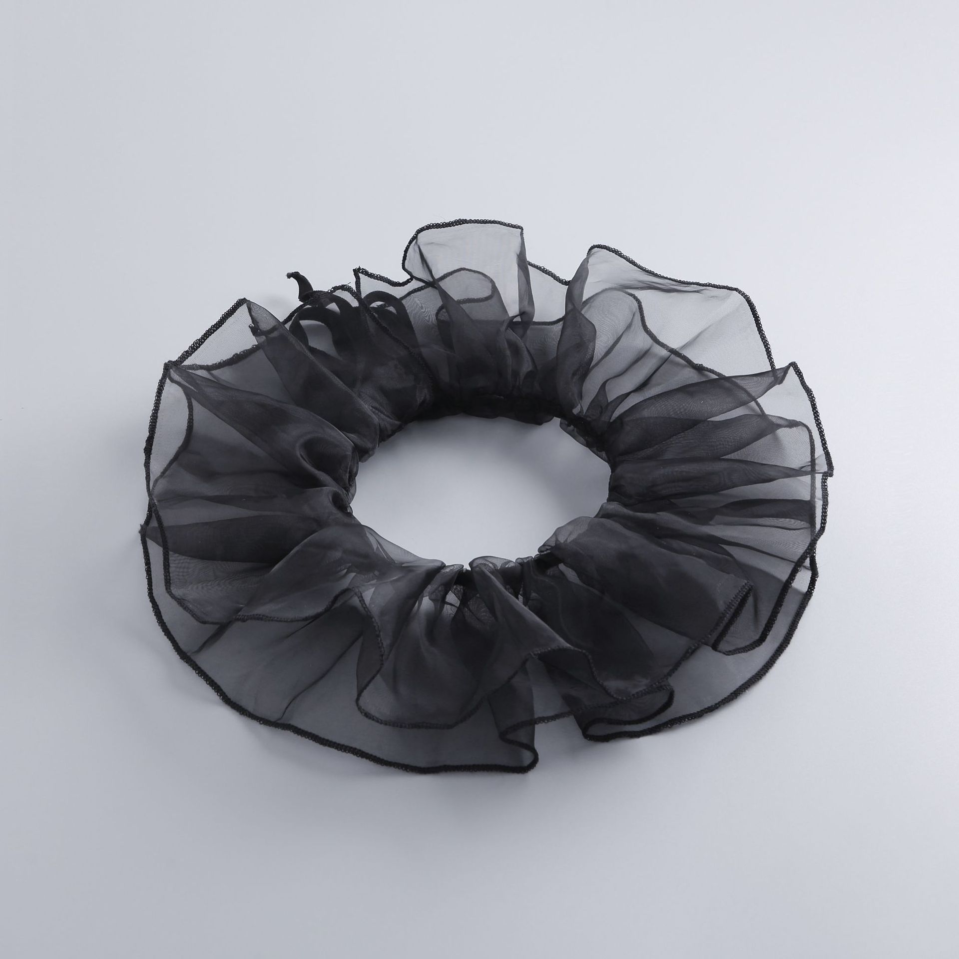 

Окружность шеи, плиссированная защита шеи, воротник-стойка, французский шарф с фальшивым воротником, внешний наряд чёрный