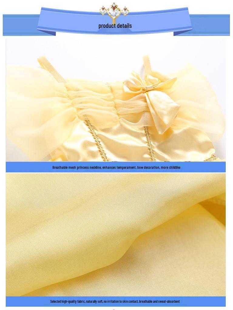 Europäisches und Amerikanisches Prinzessinnen-Abendkleid für Mädchen - Frozen & Cinderella Thema