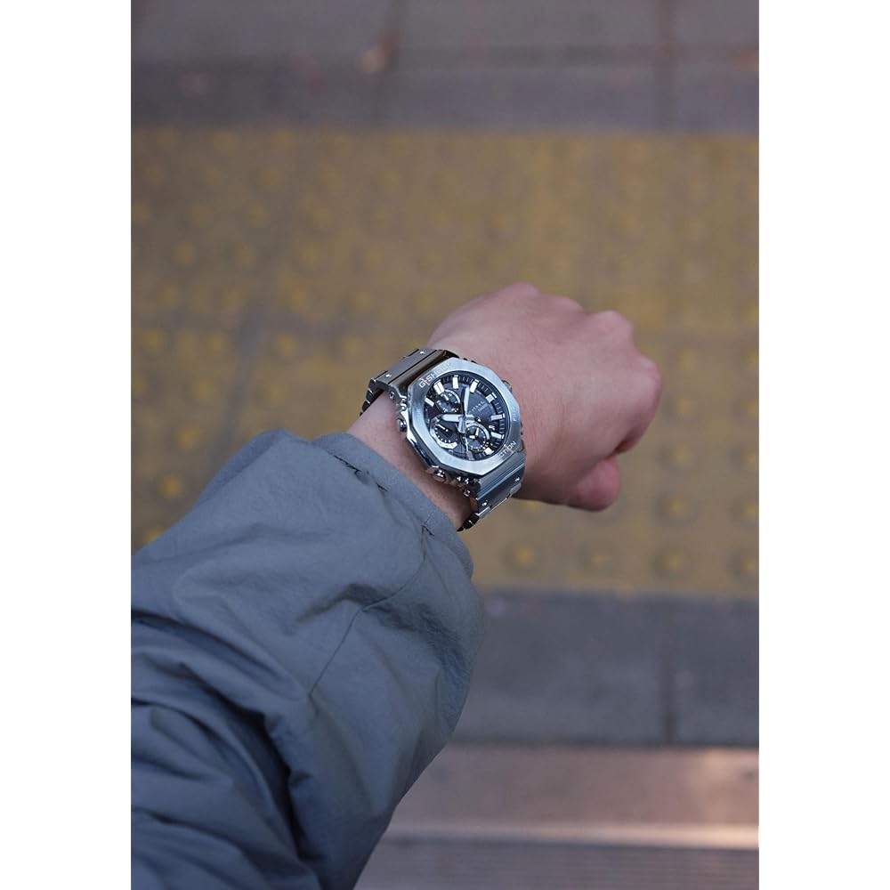 Casio G-Shock Full Metal Chronograph Bluetooth Tough Solar Men's Watch GMC-B2100D-1AJF Silver